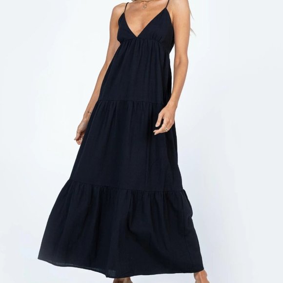Princess Polly Dresses & Skirts - NWT Princess Polly Black Backless Chelsea Maxi Dress - US 2